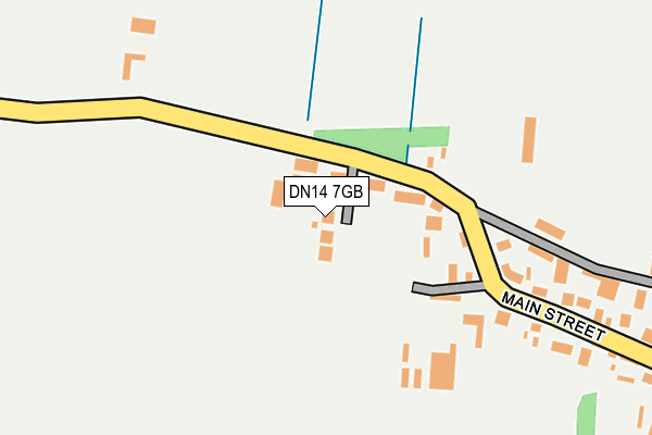 DN14 7GB map - OS OpenMap – Local (Ordnance Survey)