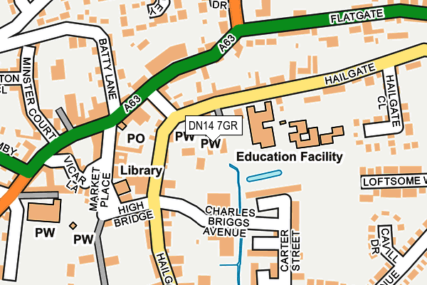 DN14 7GR map - OS OpenMap – Local (Ordnance Survey)