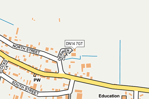DN14 7GT map - OS OpenMap – Local (Ordnance Survey)