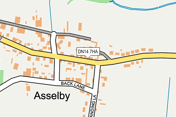 DN14 7HA map - OS OpenMap – Local (Ordnance Survey)