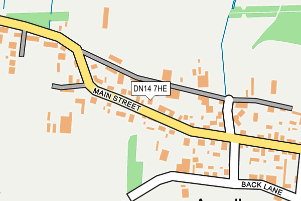 DN14 7HE map - OS OpenMap – Local (Ordnance Survey)
