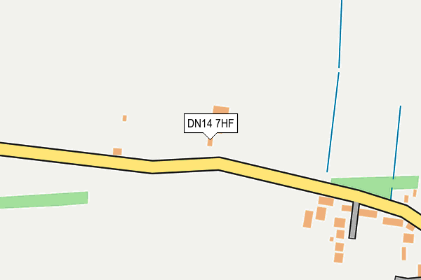 DN14 7HF map - OS OpenMap – Local (Ordnance Survey)