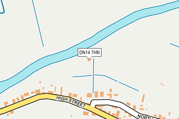 DN14 7HN map - OS OpenMap – Local (Ordnance Survey)