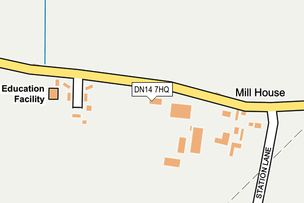 DN14 7HQ map - OS OpenMap – Local (Ordnance Survey)