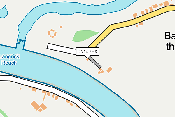 DN14 7HX map - OS OpenMap – Local (Ordnance Survey)