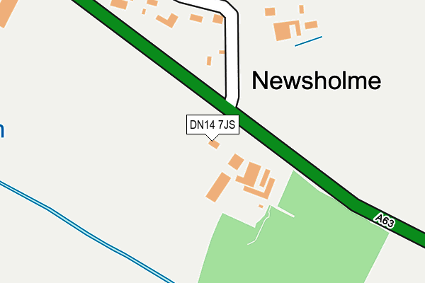 DN14 7JS map - OS OpenMap – Local (Ordnance Survey)