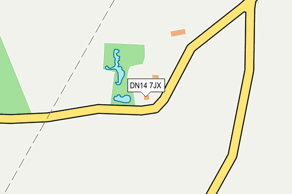 DN14 7JX map - OS OpenMap – Local (Ordnance Survey)