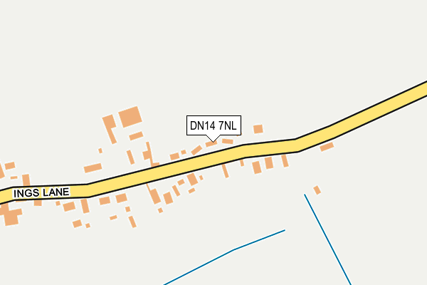 DN14 7NL map - OS OpenMap – Local (Ordnance Survey)