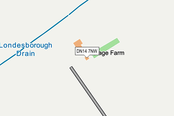 DN14 7NW map - OS OpenMap – Local (Ordnance Survey)