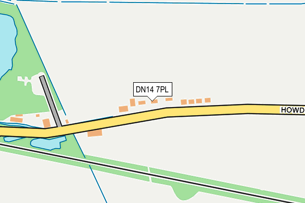 DN14 7PL map - OS OpenMap – Local (Ordnance Survey)