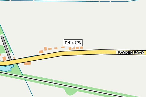DN14 7PN map - OS OpenMap – Local (Ordnance Survey)