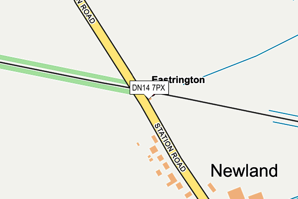 DN14 7PX map - OS OpenMap – Local (Ordnance Survey)