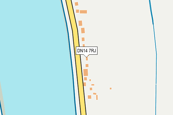 DN14 7RJ map - OS OpenMap – Local (Ordnance Survey)