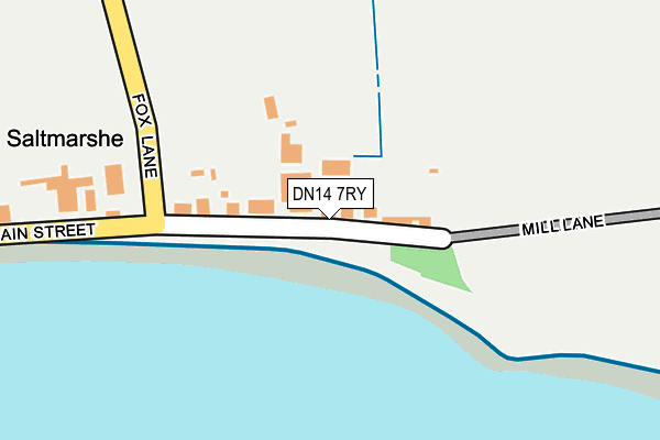 DN14 7RY map - OS OpenMap – Local (Ordnance Survey)