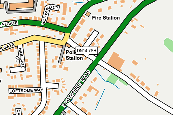 DN14 7SH map - OS OpenMap – Local (Ordnance Survey)