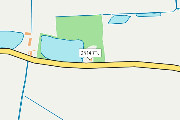DN14 7TJ map - OS OpenMap – Local (Ordnance Survey)