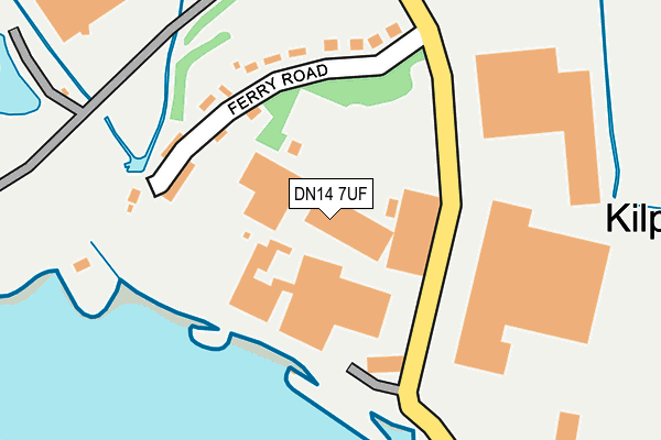 DN14 7UF map - OS OpenMap – Local (Ordnance Survey)