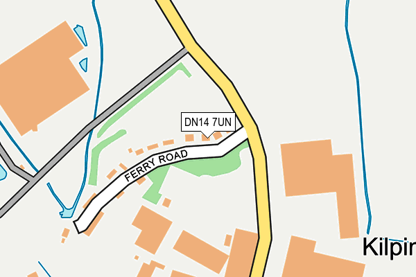 DN14 7UN map - OS OpenMap – Local (Ordnance Survey)