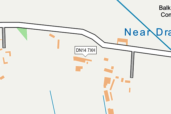 DN14 7XH map - OS OpenMap – Local (Ordnance Survey)