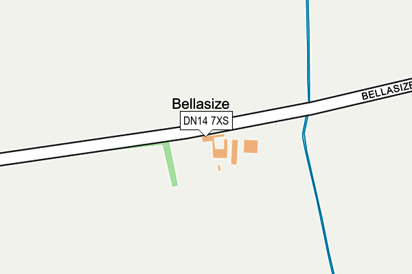 DN14 7XS map - OS OpenMap – Local (Ordnance Survey)