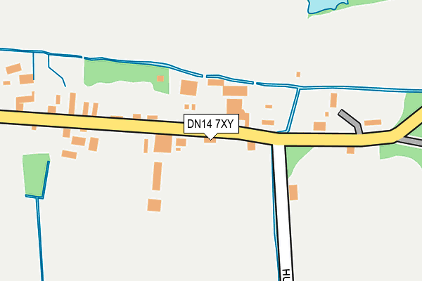DN14 7XY map - OS OpenMap – Local (Ordnance Survey)