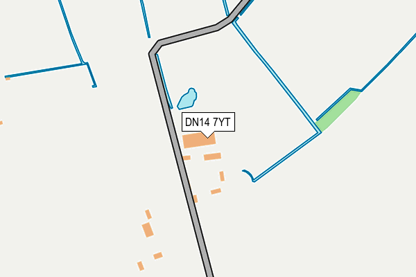 DN14 7YT map - OS OpenMap – Local (Ordnance Survey)