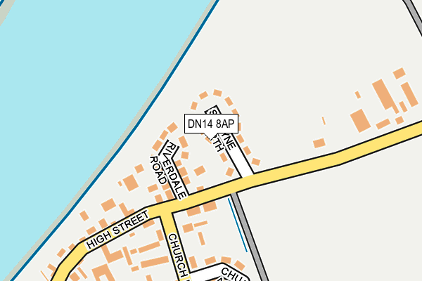 DN14 8AP map - OS OpenMap – Local (Ordnance Survey)