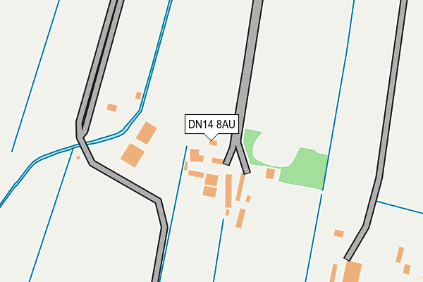 DN14 8AU map - OS OpenMap – Local (Ordnance Survey)