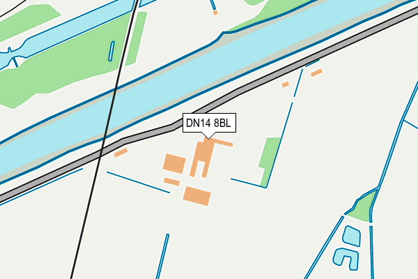 DN14 8BL map - OS OpenMap – Local (Ordnance Survey)
