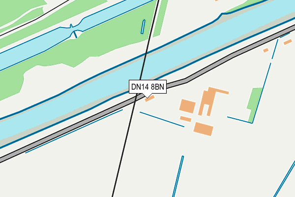 DN14 8BN map - OS OpenMap – Local (Ordnance Survey)