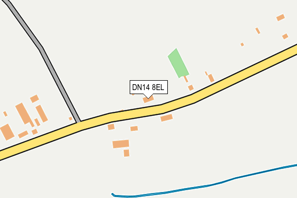 DN14 8EL map - OS OpenMap – Local (Ordnance Survey)
