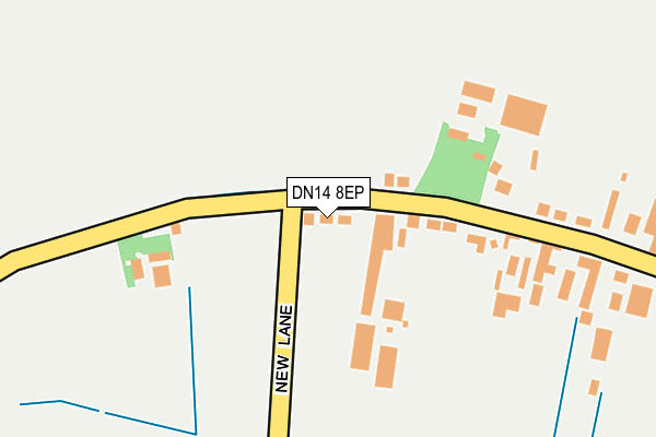 DN14 8EP map - OS OpenMap – Local (Ordnance Survey)