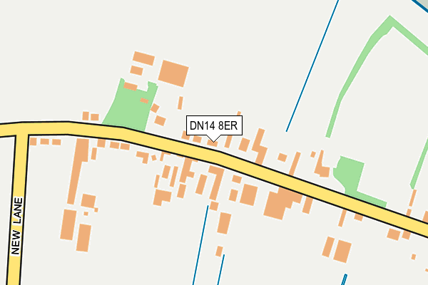 DN14 8ER map - OS OpenMap – Local (Ordnance Survey)