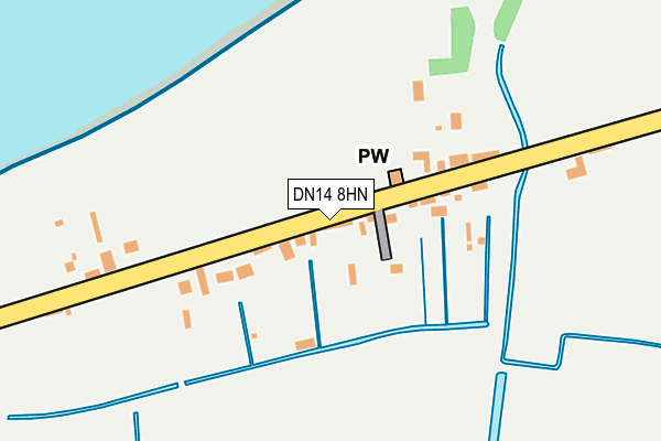 DN14 8HN map - OS OpenMap – Local (Ordnance Survey)