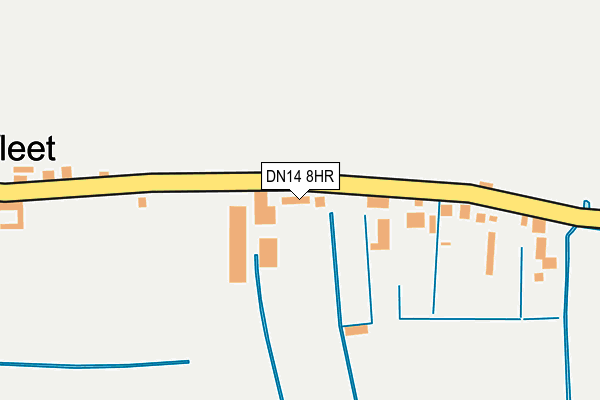 DN14 8HR map - OS OpenMap – Local (Ordnance Survey)