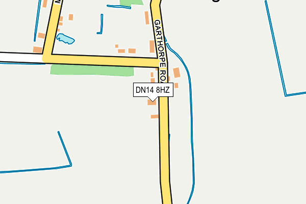 DN14 8HZ map - OS OpenMap – Local (Ordnance Survey)