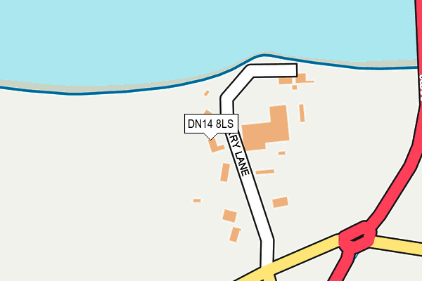 DN14 8LS map - OS OpenMap – Local (Ordnance Survey)