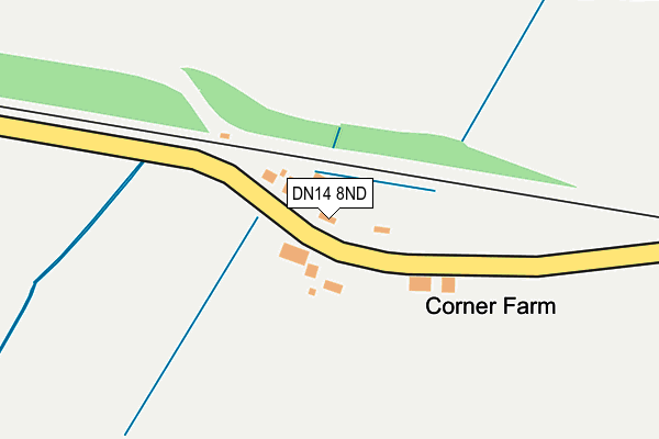 DN14 8ND map - OS OpenMap – Local (Ordnance Survey)