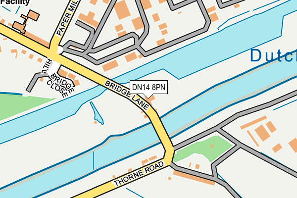DN14 8PN map - OS OpenMap – Local (Ordnance Survey)