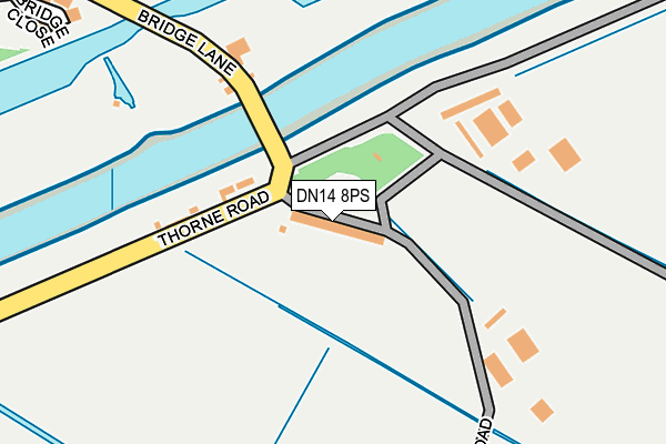 DN14 8PS map - OS OpenMap – Local (Ordnance Survey)