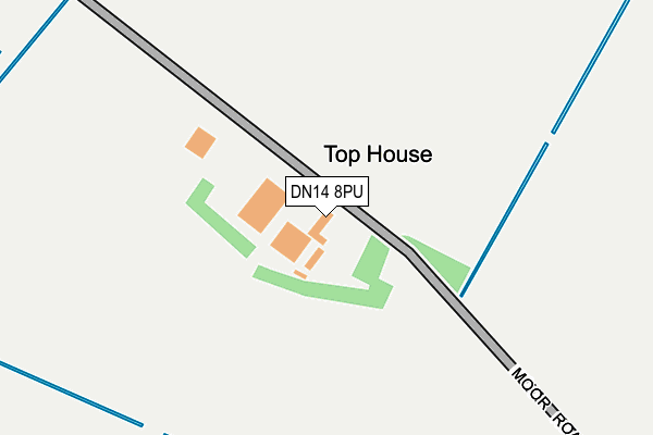 DN14 8PU map - OS OpenMap – Local (Ordnance Survey)