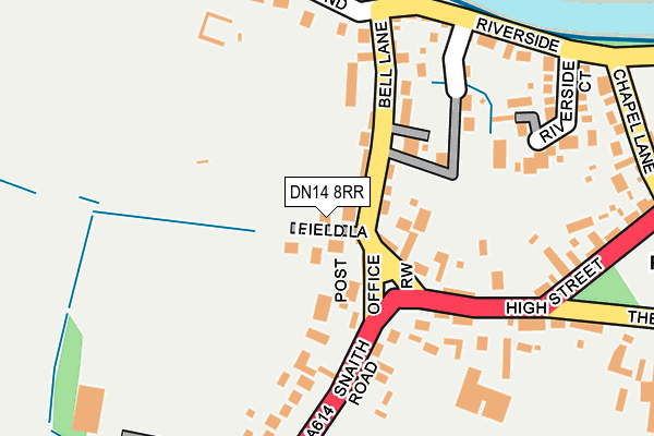DN14 8RR map - OS OpenMap – Local (Ordnance Survey)