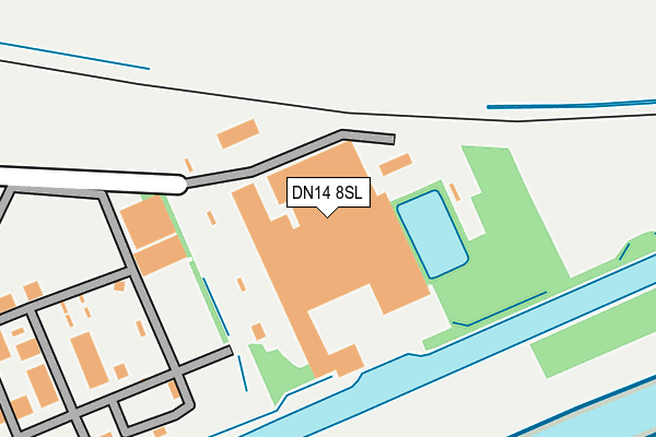 DN14 8SL map - OS OpenMap – Local (Ordnance Survey)