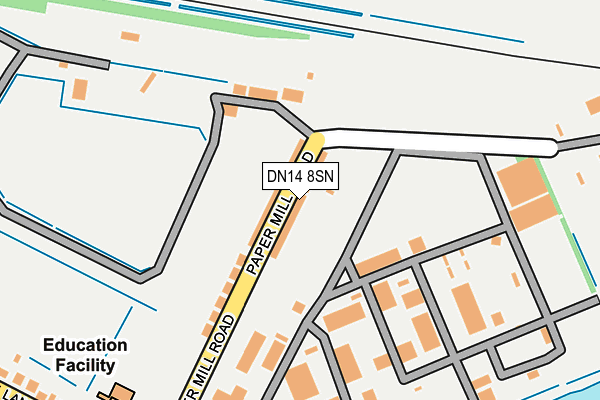 DN14 8SN map - OS OpenMap – Local (Ordnance Survey)