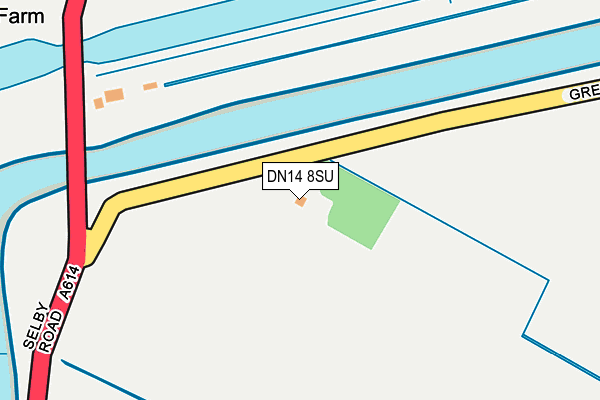 DN14 8SU map - OS OpenMap – Local (Ordnance Survey)