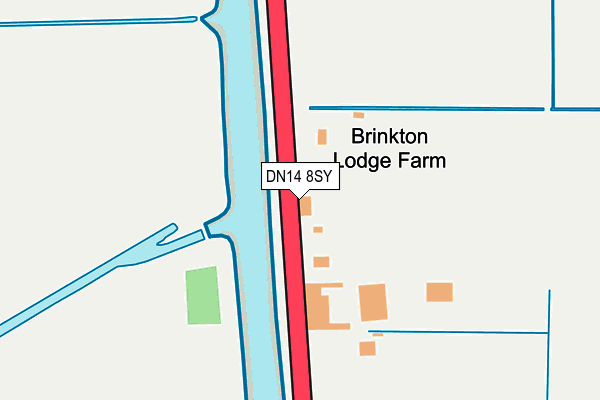 DN14 8SY map - OS OpenMap – Local (Ordnance Survey)