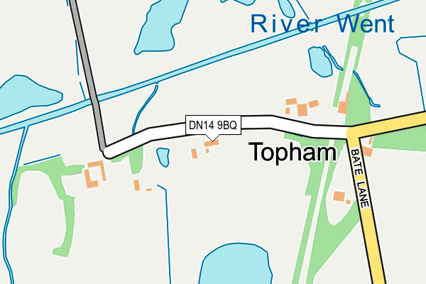 DN14 9BQ map - OS OpenMap – Local (Ordnance Survey)