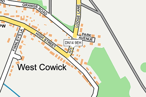 DN14 9EH map - OS OpenMap – Local (Ordnance Survey)