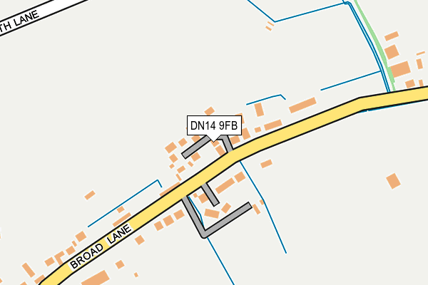 DN14 9FB map - OS OpenMap – Local (Ordnance Survey)