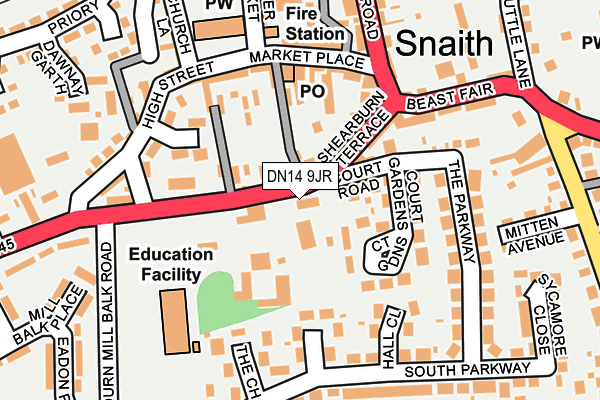 Map of JUST PEEL LIMITED at local scale